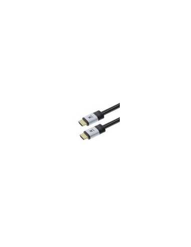 CABLE XTECH HDMI MACHO A HDMI MACHO TRENZADO 4K 6 PIES
