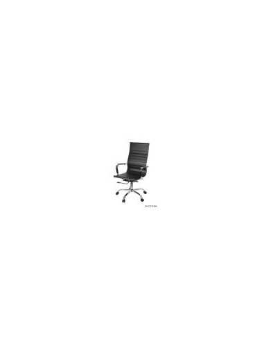 SILLA SEMI EJECUTIVA LIVENO LEXI CAPACIDAD 264 LIBRAS CUERINA NEGRA