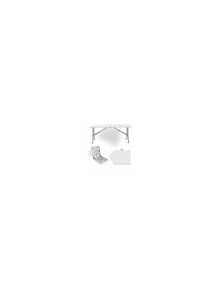 MESA PLEGABLE LIVENO 1.80 X 0.74 X 0.74 MTS CAPACIDAD 331 LIBRAS BLANCA