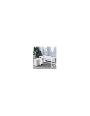 ESCRITORIO SEMI EJECUTIVO CON GABINETE LIVENO 1.60 X 0.80 X 0.74 MTS BLANCO