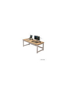 ESCRITORIO SECRETARIAL LIVENO 1.80 X 0.6 X 0.74 MTS NEGRO/CAFÉ