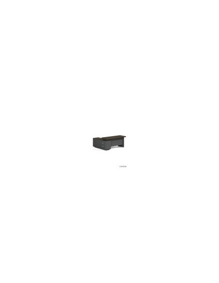 ESCRITORIO EJECUTIVO LIVENO CON GABINETE DE 1 GAVETA 2 REPIZAS 1 PUERTA 1.60 X 1.65 X 0.76 MTS EBANO/GRIS