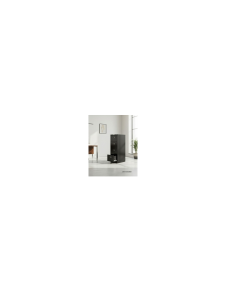 ARCHIVO 4 GAVETAS LIVENO 1.33 X 0.45 X 0.63 MTS NEGRO