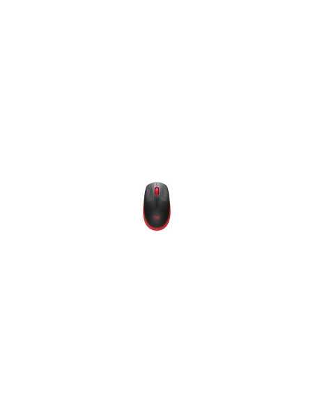 MOUSE INALÁMBRICO LOGITECH OPTICO M190 1000DPI NEGRO /ROJO