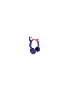 AUDIFONO ESTEREO XTECH PARA NIÑOS 3.5 MM / BLUETOOTH SD MORADO CON ROSA