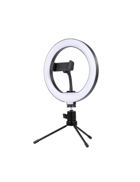 ARO DE LUZ ARGOM DE 8" CON MINI TRIPODE 7.5" ALTO