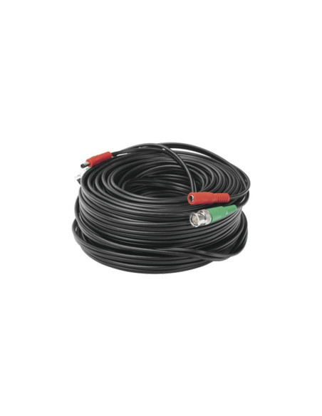 CABLE COAXIAL EPCOM BNC / ENERGIA  VIDEO 4K 30MTS PARA INTERIOR