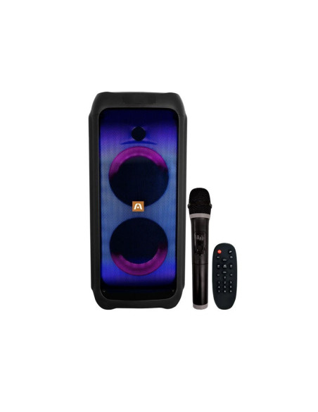 PARLANTE KARAOKE ARGOM RAVE 65 BLUETOOTH USB 60W MICROFONO INALAMBRICO NEGRO