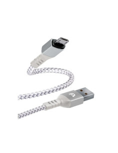 CABLE ARGOM MICRO USB MACHO A USB 2.0 MACHO 6 PIES BLANCO