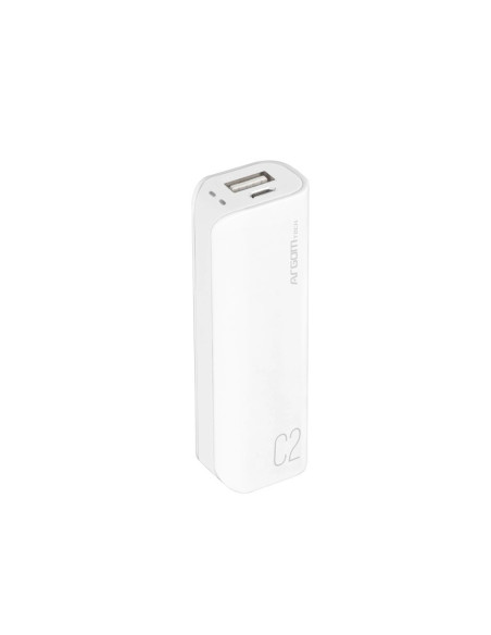 POWER BANK ARGOM 2500MAH BLANCO