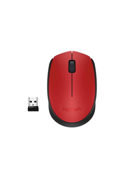 MOUSE INALAMBRICO LOGITECH M170 OPTICO 2.4GHZ 1000DPI ROJO