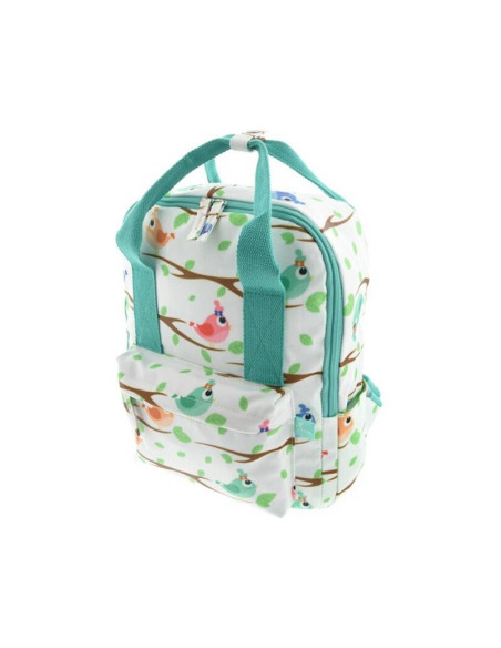 MOCHILA NOTEBOOK XTECH KAYA - KIDS 12" BLANCO TURQUESA