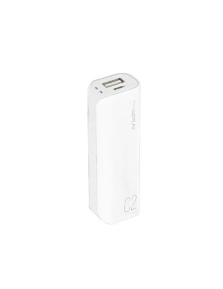 POWER BANK ARGOM 2500MAH BLANCO