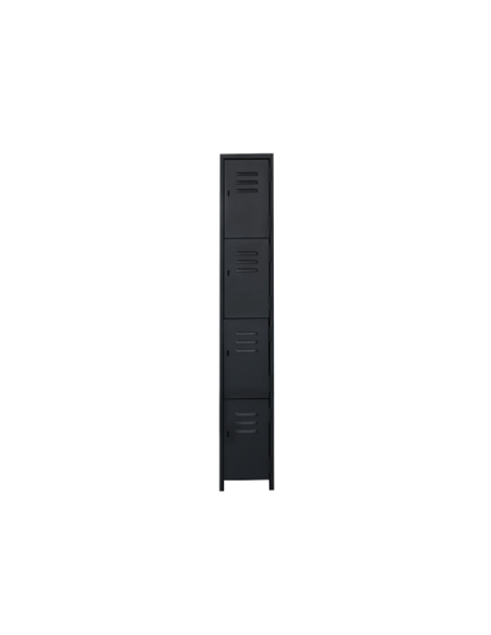 LOCKER 4 PUERTAS CON PORTA CANDADO NEGRO