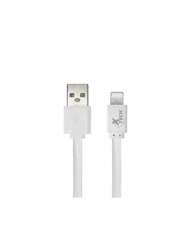 CABLE XTECH USB A LIGHTNING PARA IPHONE IPAD 3 PIES BLANCO