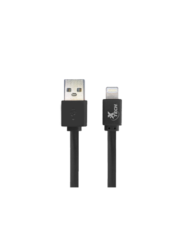 CABLE XTECH USB A LIGHTNING PARA IPHONE IPAD 3 PIES NEGRO