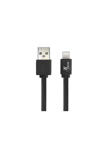 CABLE XTECH USB A LIGHTNING PARA IPHONE IPAD 3 PIES NEGRO