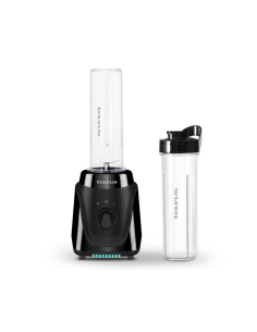 LICUADORA TAURUS BLENDER 2GO 2 VELOCIDADES 2 BOTELLAS CON TAPA 300W NEGRA