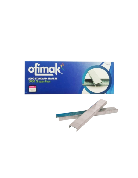 GRAPA OFIMAK 8122 LISA 26/6 5000 UNIDADES ESTANDAR