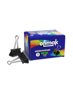 CLIP BILLETERO OFIMAK 0957 1 5/3" 41MM 12 UNIDADES