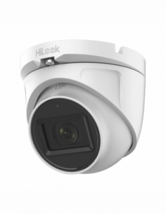 CAMARA CCTV HILOOK DOMO TURBO HD 2MPX 1920 X 1080 TVI / AHD / CVI / CVBS IP66 MICROFONO INTEGRADO  METAL