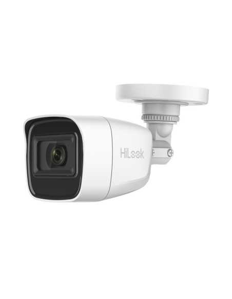 CAMARA CCTV HILOOK BULLET TURBO HD 2MPX 1920 X 1080 MICROFONO INTEGRADO LENTE 2.8MM TVI-AHD-CVI-CVBS IP66