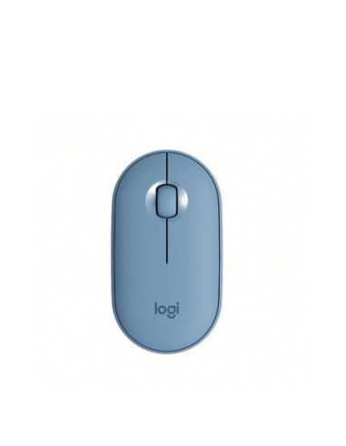 MOUSE INALÃMBRICO LOGITECH PEBBLE M350 1000DPI AZUL GRIS