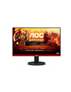 MONITOR LED AOC 24.5" WIDESCREEN GAMING FULL HD 1920X1080 HDMI DISPLAY PORT VGA NEGRO