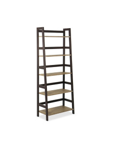 ESTANTE XTECH PARA LIBROS 5 REPISAS CAFE
